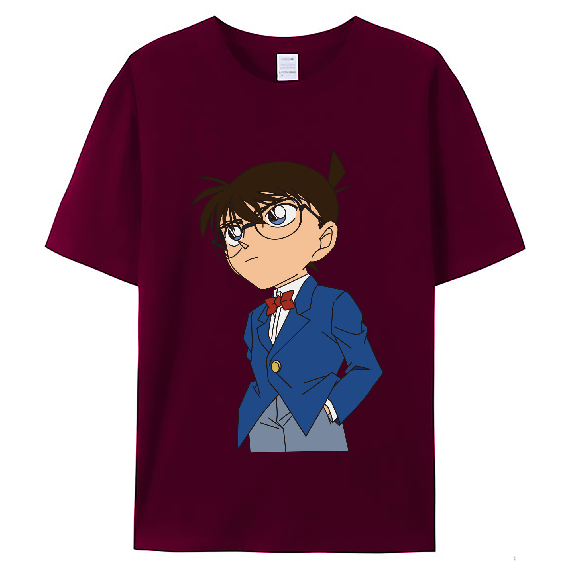 （画像用） 名探偵コナン 江戸川 コナン Detective Conan Conan Edogawa レディースカジュアルプリントTシャツ（綿100％）